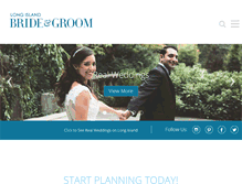 Tablet Screenshot of longislandbrideandgroom.com